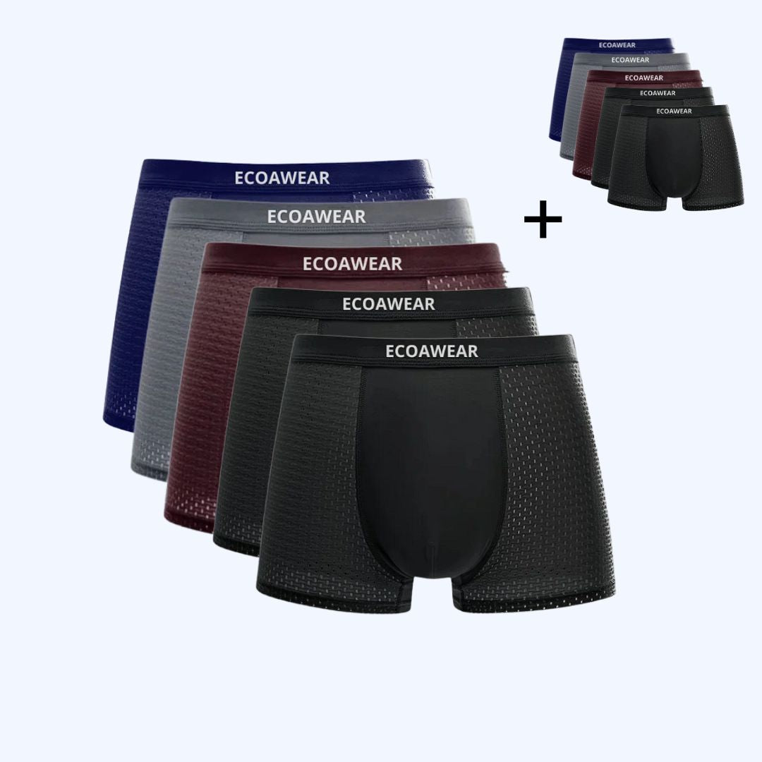 Ecoawear™ – Køb 5 + Få 5 GRATIS Bambus Boxershorts