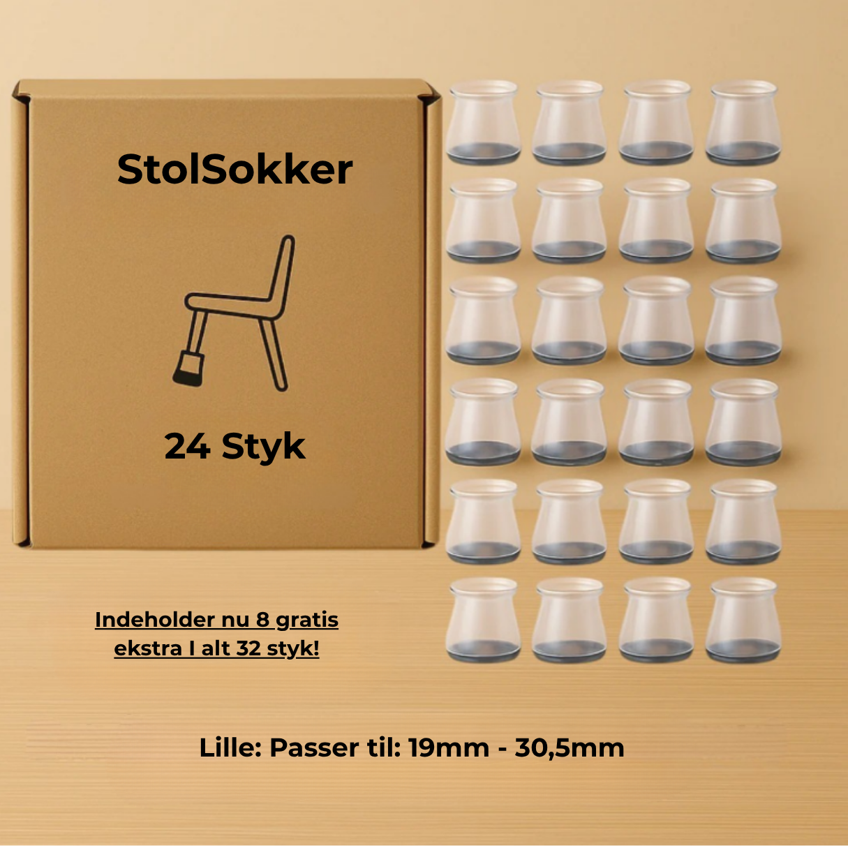 SilentGlide™ – Premium-benbeskyttere til Stole