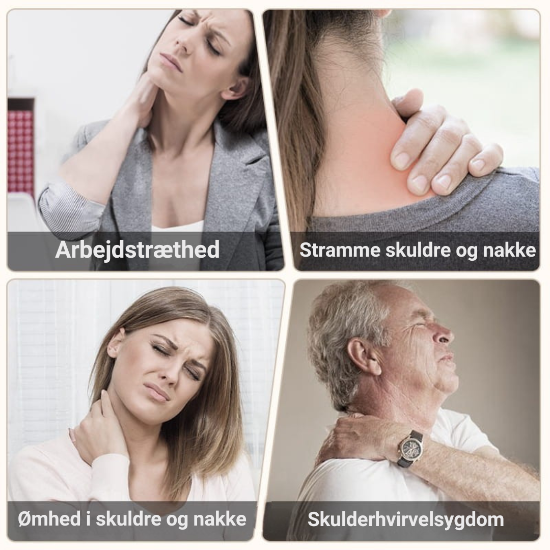 ReliefPro™ – Nakke- og Skuldervarmedyne med Vibration
