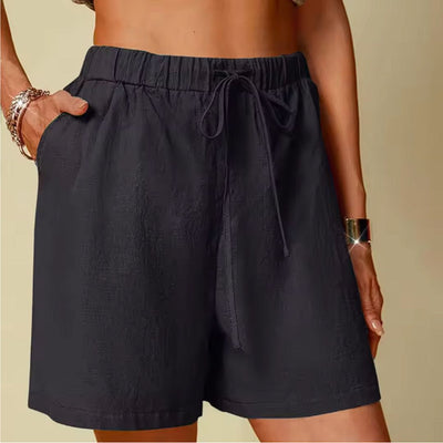 Yanna™ – Letvægtsshorts i hørblanding