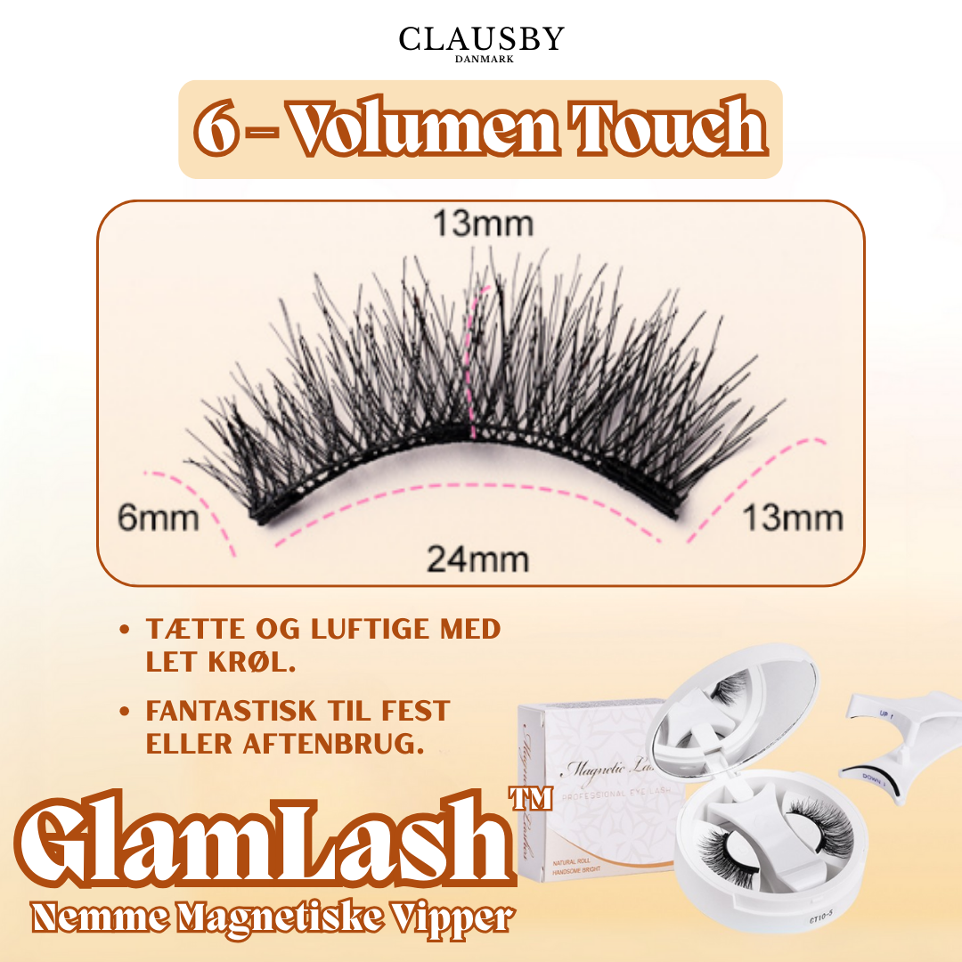 GlamLash™ – Nemme Magnetiske Vipper