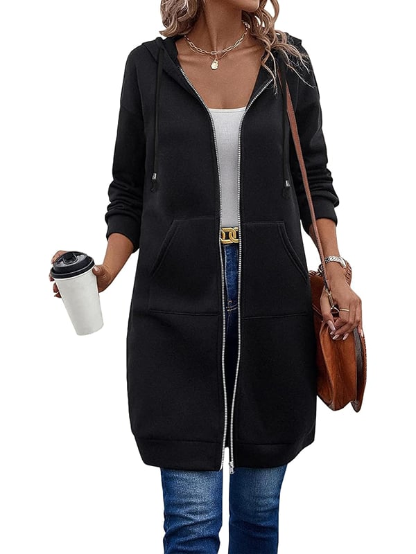 Zarah™ – Hyggelig Dame Fleece Hættetrøje med Lynlås