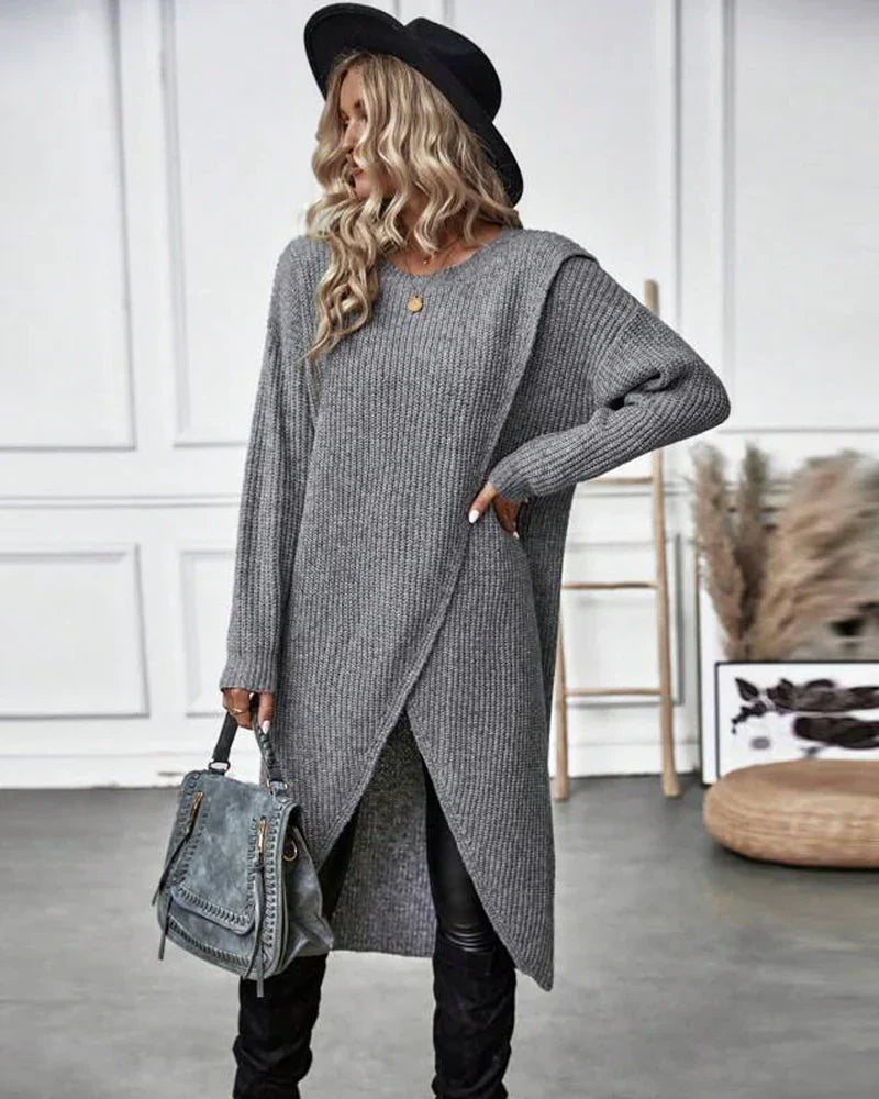 Bea™ - Komfortabel og stilfuld maxi-sweater