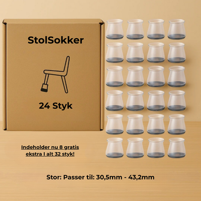 SilentGlide™ – Premium-benbeskyttere til Stole