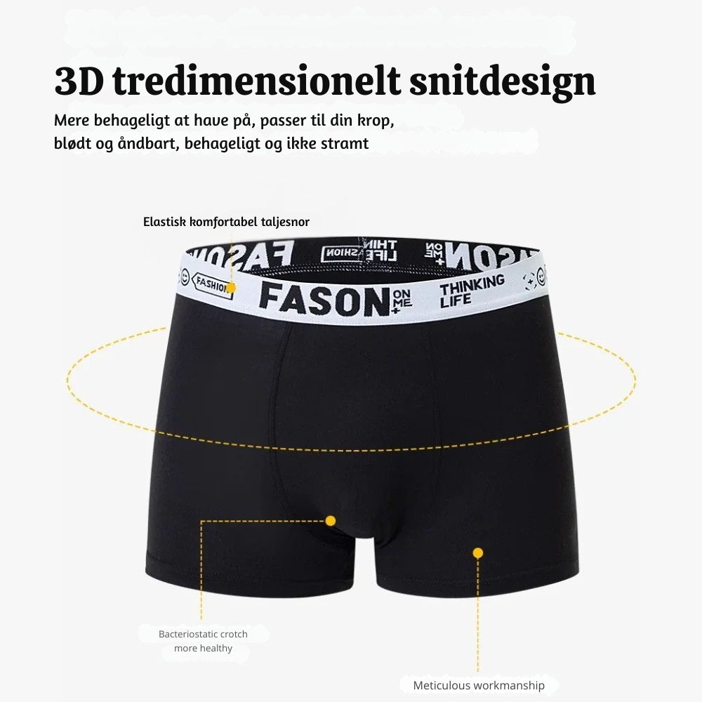 Albert™ – Åndbare 10-pak Herreboxershorts