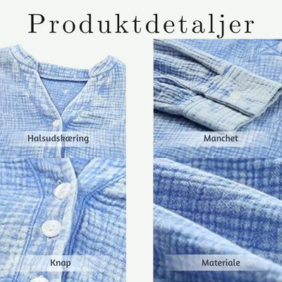 Amanda™ – Letvægtsbluse med Lange ærmer i Gaze