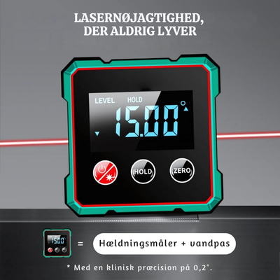 AnglePro™ – Præcisions Digitalt Lomme Inklinometer.