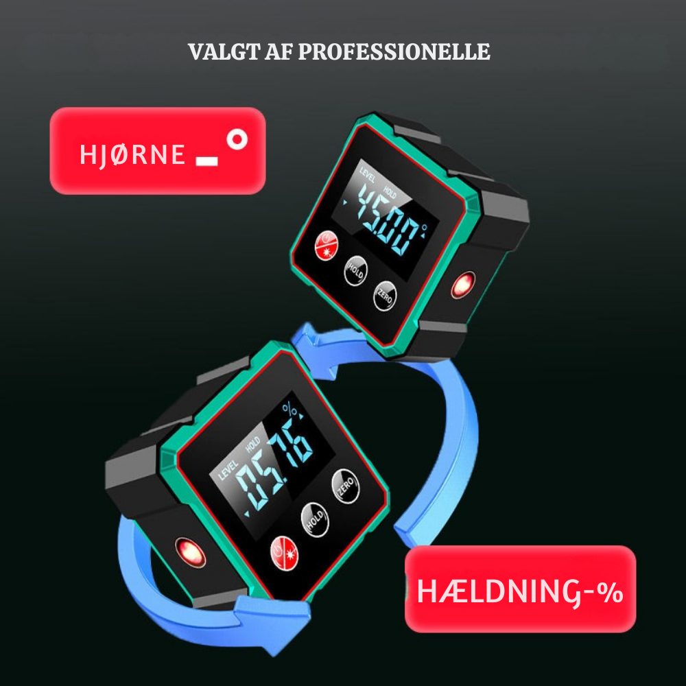 AnglePro™ – Præcisions Digitalt Lomme Inklinometer.