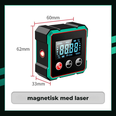 AnglePro™ – Præcisions Digitalt Lomme Inklinometer.