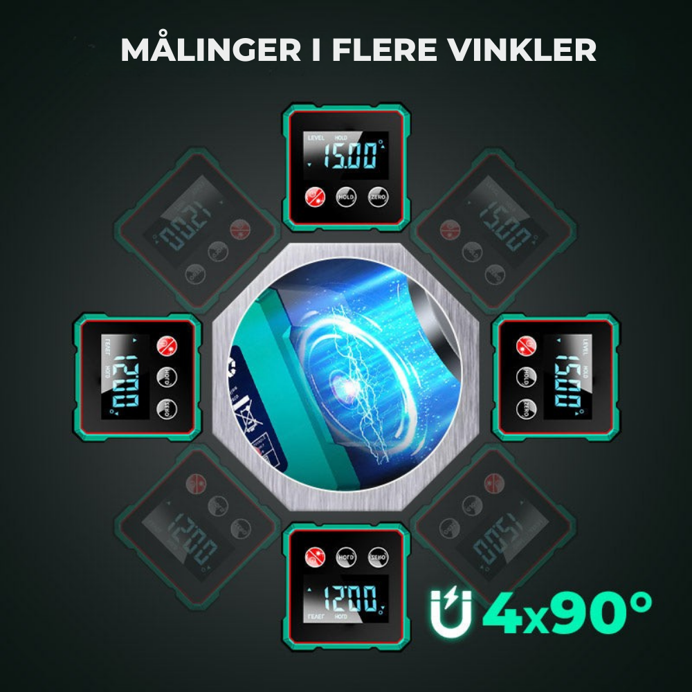 AnglePro™ – Præcisions Digitalt Lomme Inklinometer.