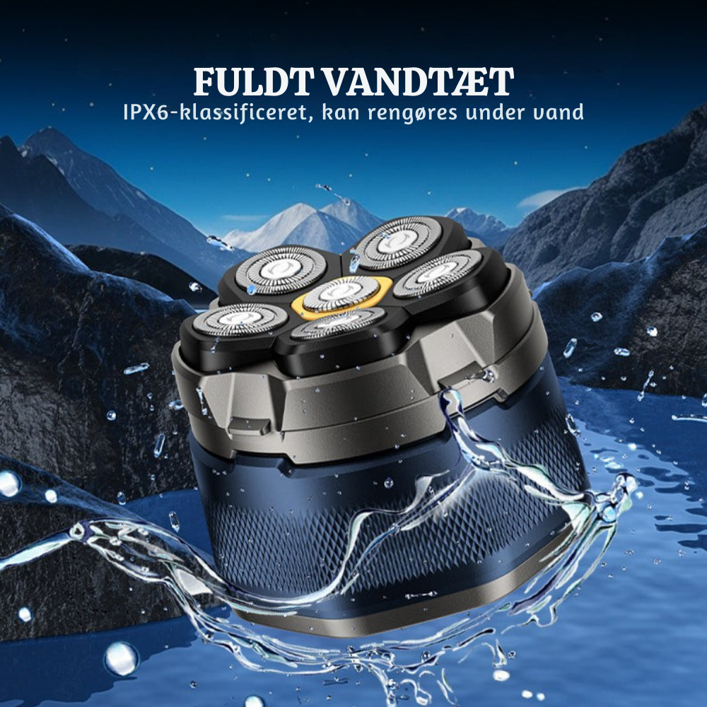 AquaDome™ – Vandtæt 6-Klinge Hovedshaver