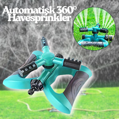 AquaSpin™ – Automatisk 360° Havesprinkler