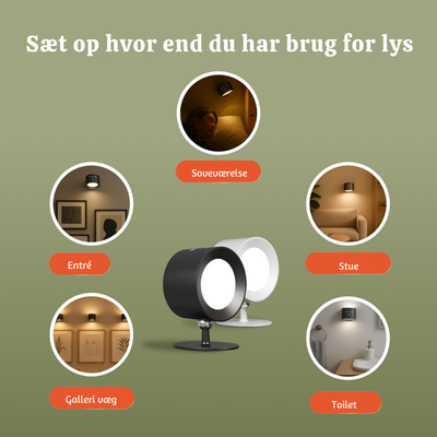 AuraLite™ – Trådløs Magnetisk Spotlampe