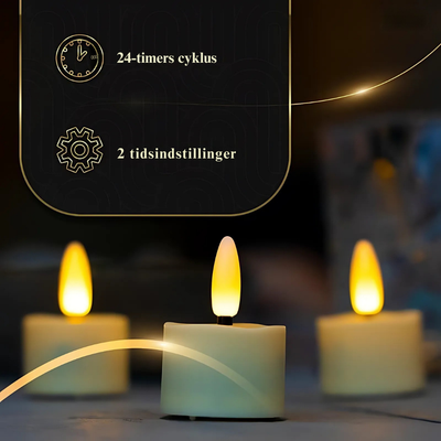 AuraLume™ – Fjernbetjent Genopladeligt LED Lysesæt