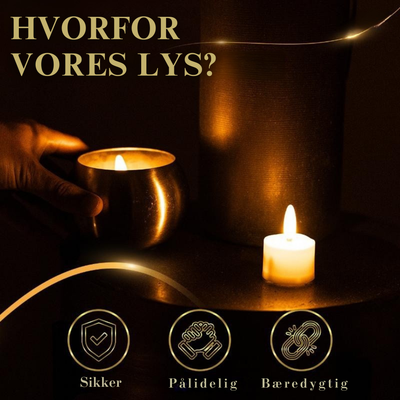 AuraLume™ – Fjernbetjent Genopladeligt LED Lysesæt