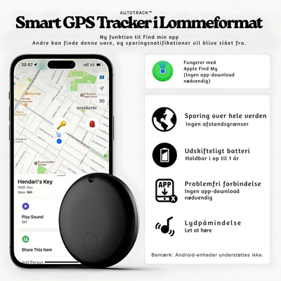 AutoTrack™ – Smart GPS Tracker i Lommeformat