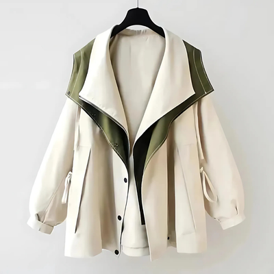Aveline™ – Tidløs Mellemlang Trenchcoat med Hætte