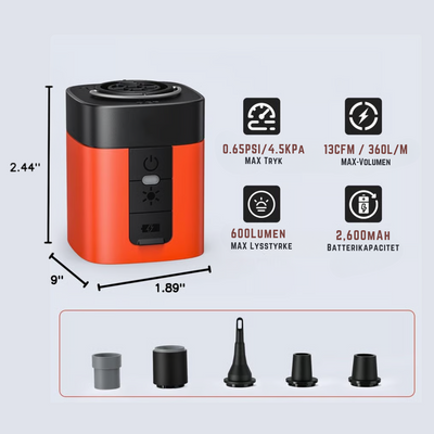 BlitzAir™ – Ultrahurtig Elektrisk Luftpumpe