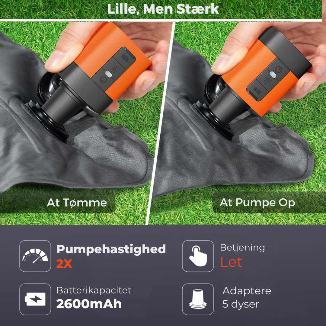 BlitzAir™ – Ultrahurtig Elektrisk Luftpumpe