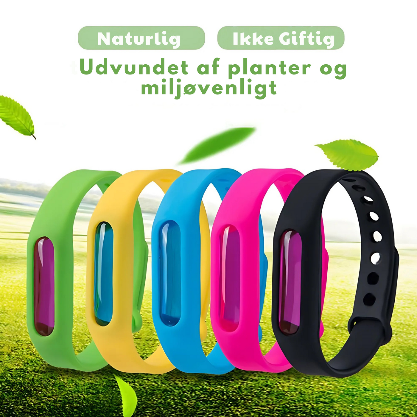 BuzzShield™ - Familiesikkert Myggeafvisende Armbånd