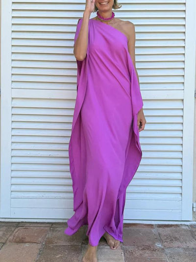 Emma™ – Elegant Flydende Asymmetrisk Kaftankjole