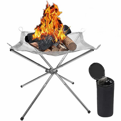 CampFlex™ – Foldbar Rustfri Ildskål