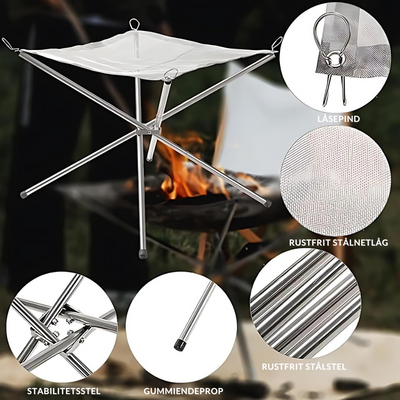 CampFlex™ – Foldbar Rustfri Ildskål