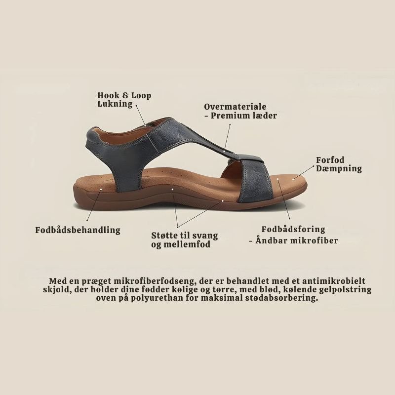 Celina™ – Moderne Ortopædiske Komfortsandaler