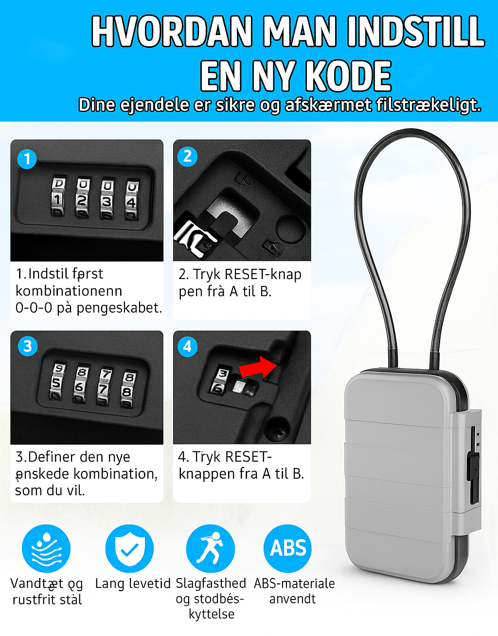 SafePort™ – Kompakt Sikkerhedsboks til Rejser og Hverdagen