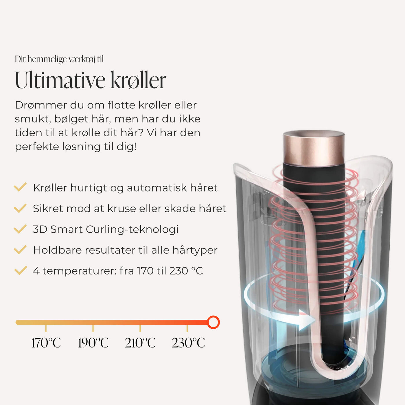 Curlify™ – Automatisk Krøllejern til Let Styling
