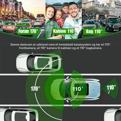 DashShield™ – Smart HD Multifunktionel Dashcam med Nattesyn