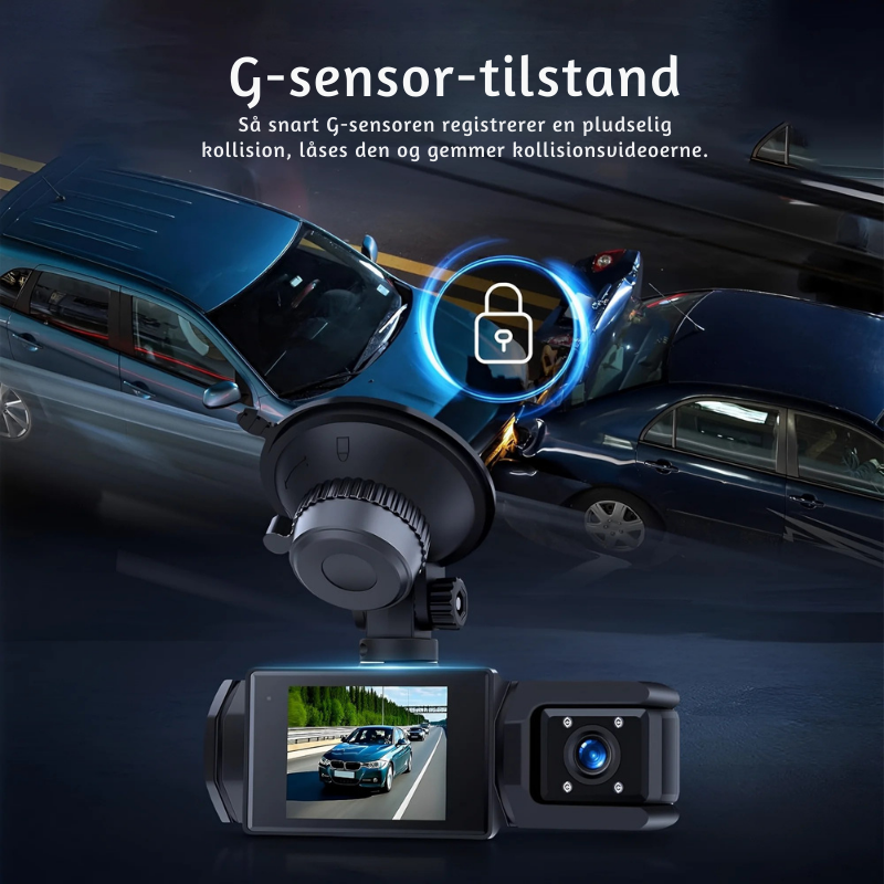DashShield™ – Smart HD Multifunktionel Dashcam med Nattesyn