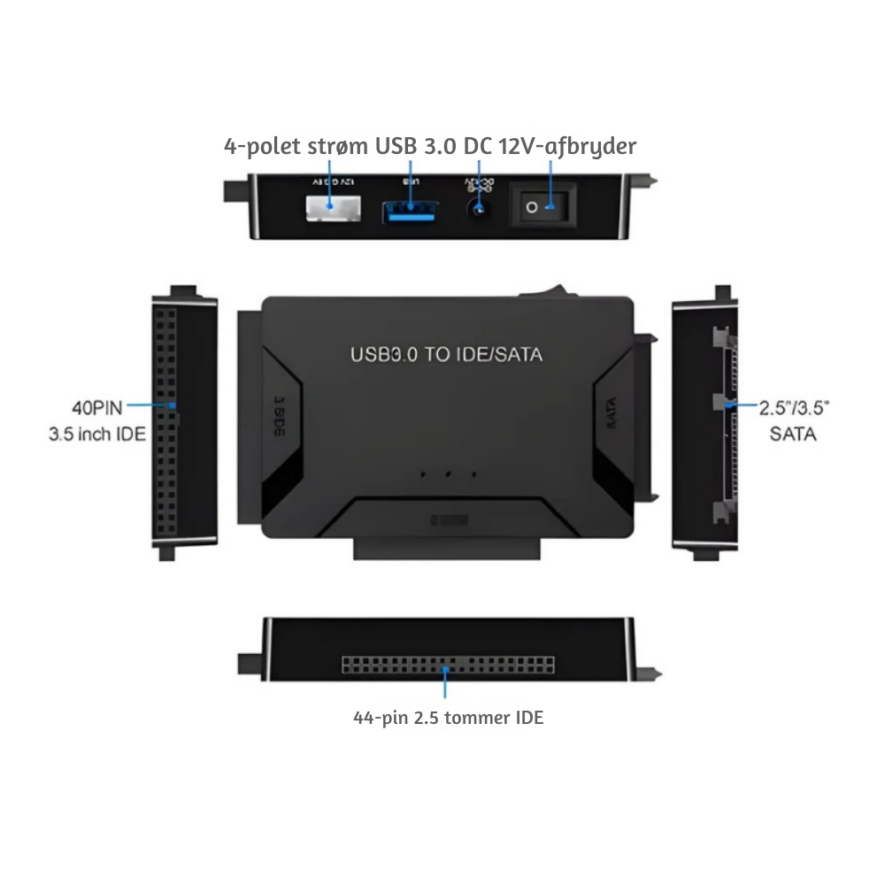 DiskSaver™ – IDE/SATA Harddisk Gendannelsesadapter