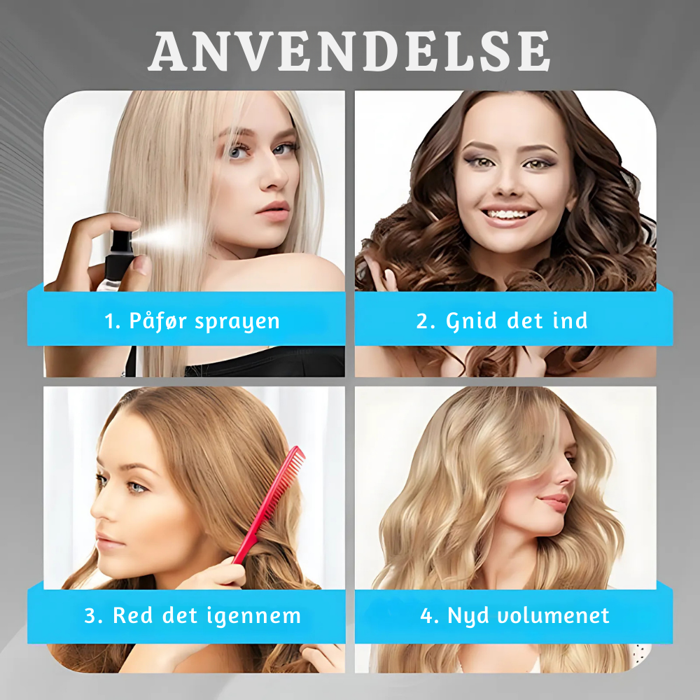 FluffiLux™ – Plantebaseret Hårfortykkende & Volumengivende Spray