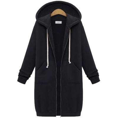 Zarah™ – Hyggelig Dame Fleece Hættetrøje med Lynlås