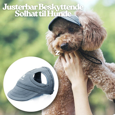 PawShade™ – Justerbar Beskyttende Solhat til Hunde