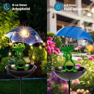 EcoGlow™ – Solcelledrevet LED-fuglefoderhus og Havelampe