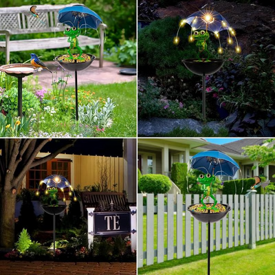 EcoGlow™ – Solcelledrevet LED-fuglefoderhus og Havelampe