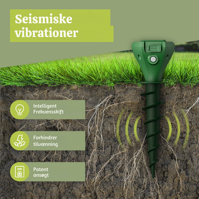 EcoShield™ – Solcelledrevet Muldvarpe og Gnaverskræmmer