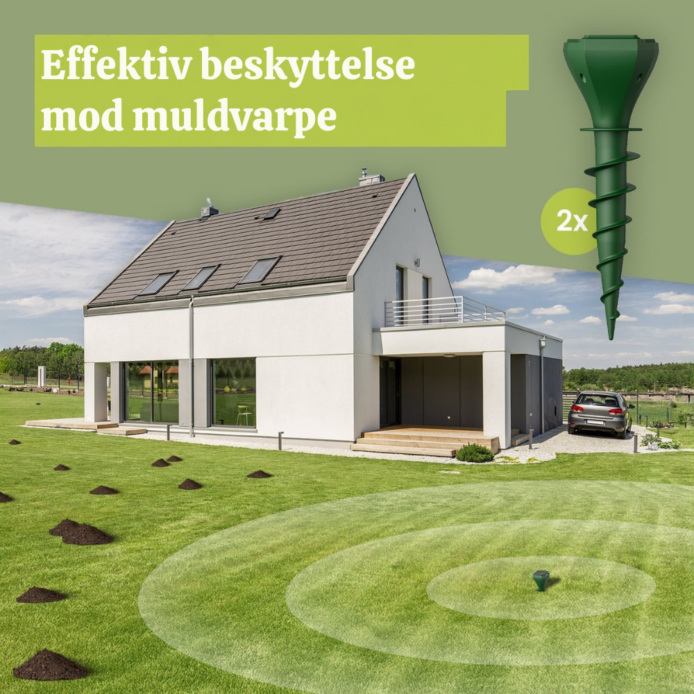 EcoShield™ – Solcelledrevet Muldvarpe og Gnaverskræmmer
