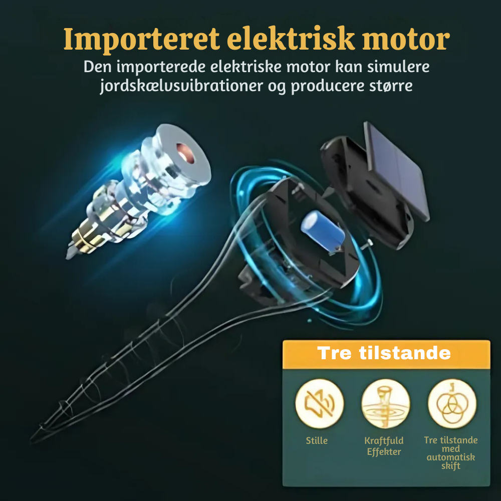 EcoShield™ – Solcelledrevet Muldvarpe og Gnaverskræmmer
