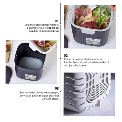 EcoSort™ – Kompakt Dobbelt Skraldespand