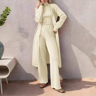 Emelie™ – Elegant 3-delt Strikket Lounge Sæt