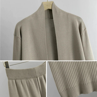 Emelie™ – Elegant 3-delt Strikket Lounge Sæt