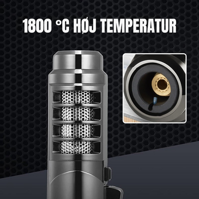 FlameForge™ – Kraftig Heavy-Duty Gasbrænder Lighter