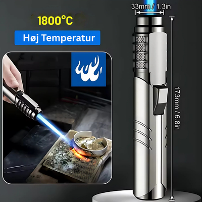 FlameForge™ – Kraftig Heavy-Duty Gasbrænder Lighter