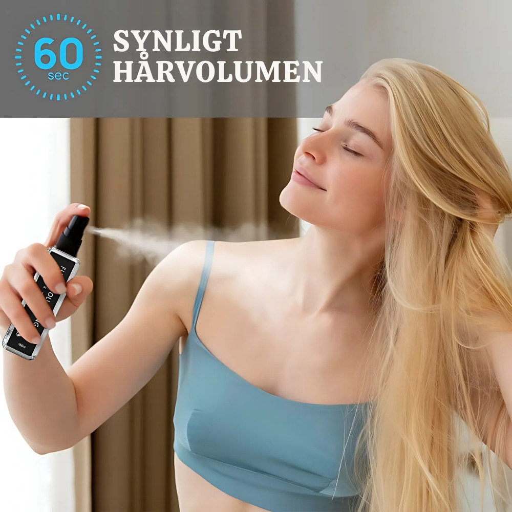 FluffiLux™ – Plantebaseret Hårfortykkende & Volumengivende Spray