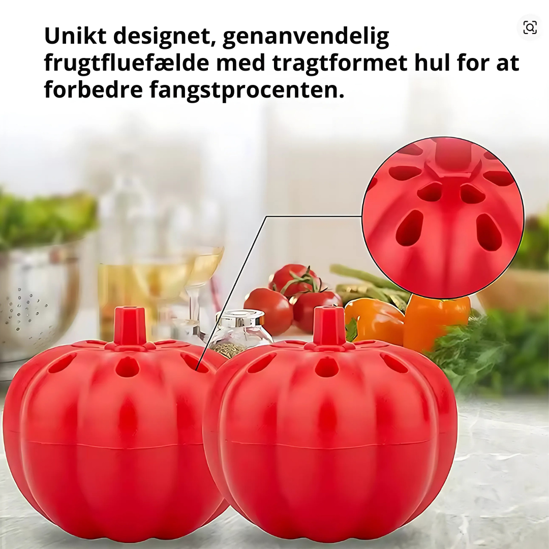 FlyFree™ – Giftfri Frugtfluefælde i Form Af et Græskar