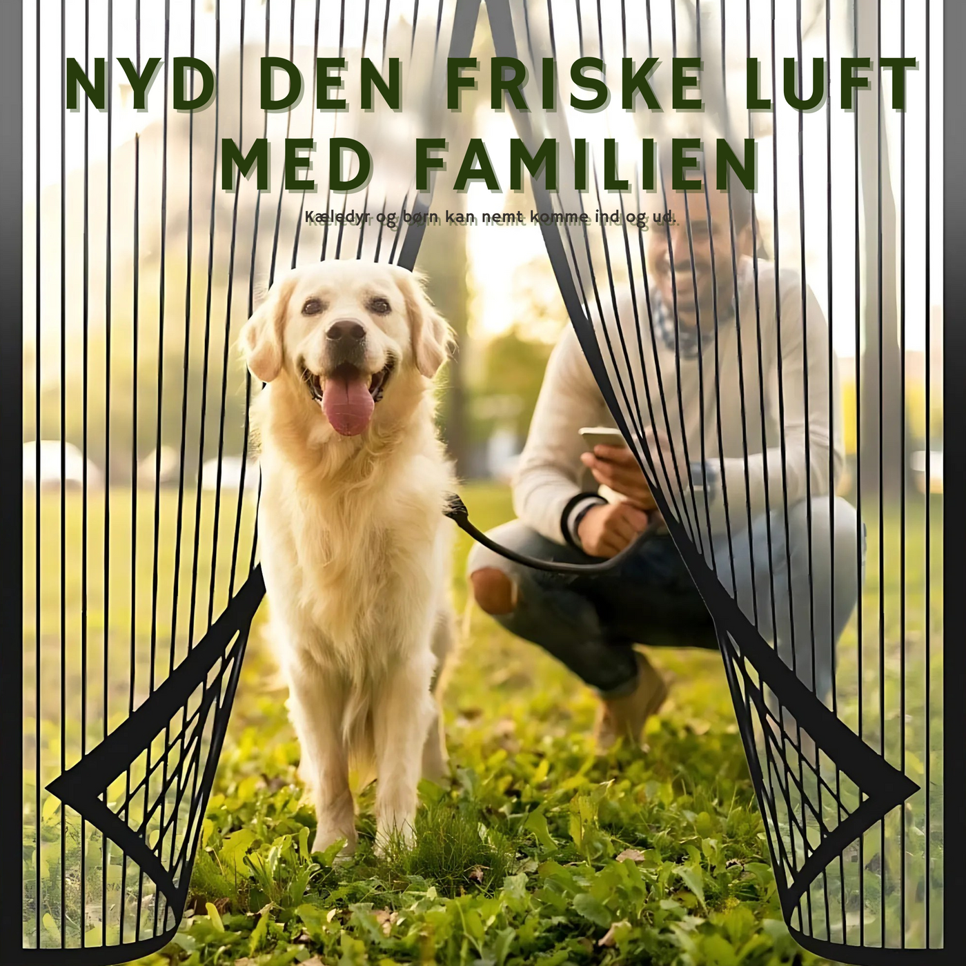 FlyGuard™ – Magnetisk Myggenet til Døre