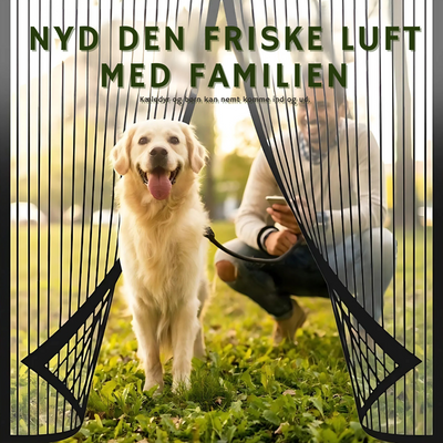 FlyGuard™ – Magnetisk Myggenet til Døre